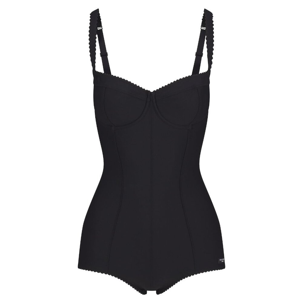 Dolce & Gabbana x SKIMS Body Shortie Bodysuit Black Large NWT